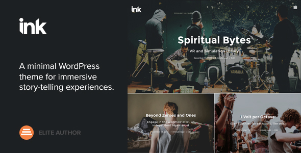 Ink——一个讲述故事的WordPress博客主题