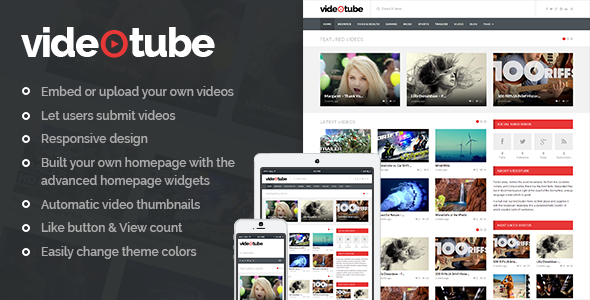 VideoTube-响应式视频WordPress主题