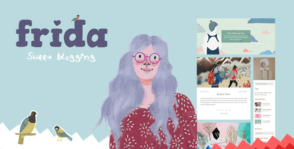 Frida-一个甜蜜而经典的WordPress博客主题