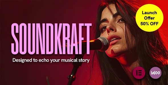 Soundkraft-面向唱片公司和艺术家的完整音乐WordPress主题