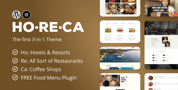 HoReCa-餐厅和食品菜单主题