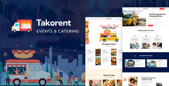 Takornet-食品运输WordPress主题
