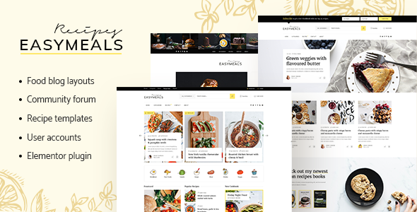 EasyMeals-美食博客WordPress主题