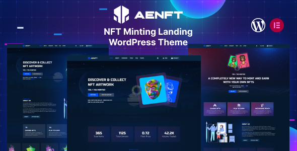 Aenft-NFT铸币收藏WordPress主题