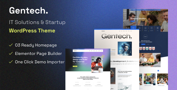 Gentech–IT解决方案和创业WordPress主题