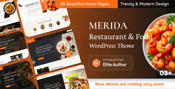 Merida-餐厅和食品WordPress主题