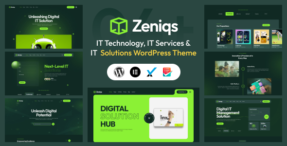 Zeniqs IT-技术和IT解决方案WordPress主题