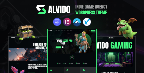 Alvido-独立游戏代理WordPress主题
