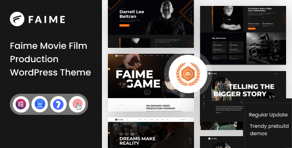 Faime–电影制作WordPress主题+RTL