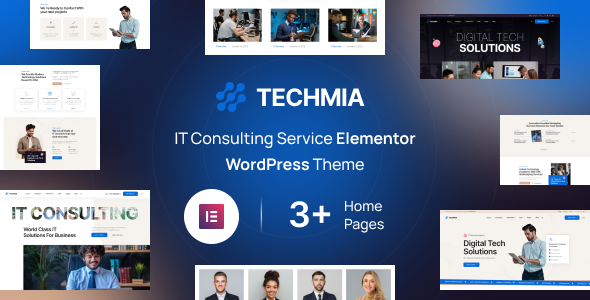 Techmia-IT咨询服务Elementor WordPress主题