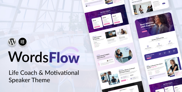 Wordsflow-生活教练和励志演说家主题