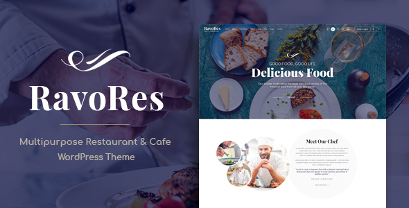 RavoRes-多用途餐厅和咖啡馆WordPress主题