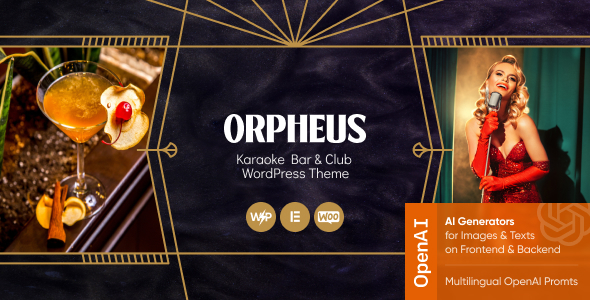 Orpheus-卡拉OK酒吧和俱乐部WordPress主题