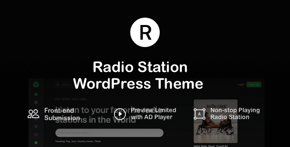 Radion-电台WordPress主题