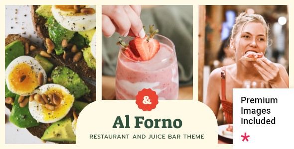 Al Forno-餐厅和果汁吧WordPress主题