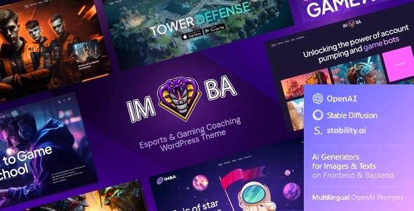 Imba–电子竞技和游戏网络WordPress主题