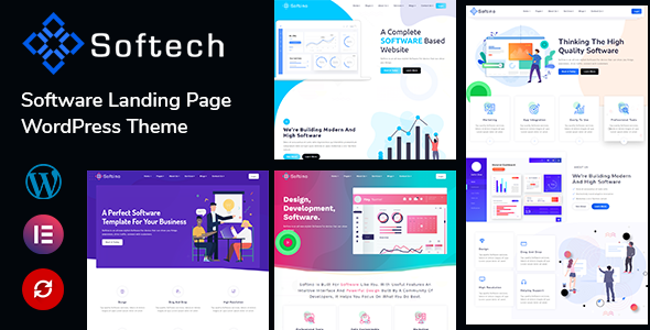 Softech-软件和登录页面WordPress主题