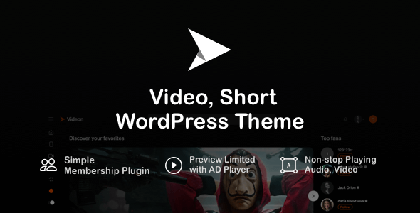 Videon-视频，短WordPress主题