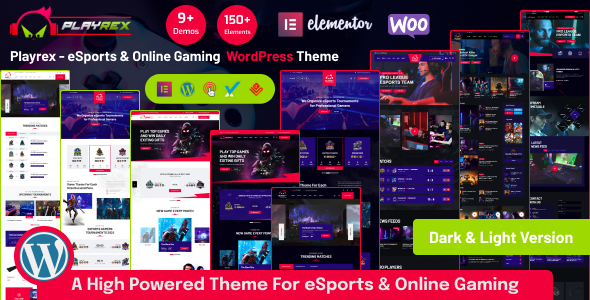 Playrex-电子竞技和游戏WordPress主题