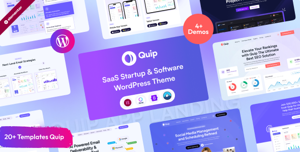 Quip-Saas创业和软件WordPress主题
