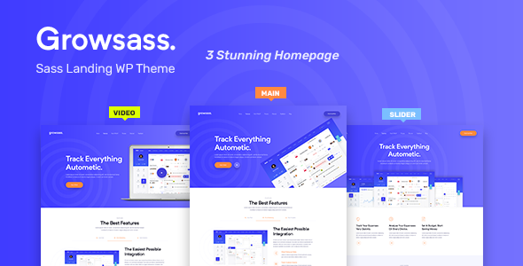 Growsass-软件登录页WordPress主题
