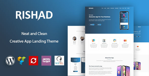 Rishad-应用登陆WordPress主题