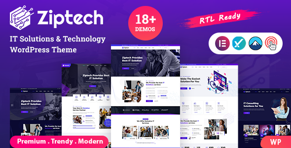 Ziptech-IT解决方案技术WordPress主题