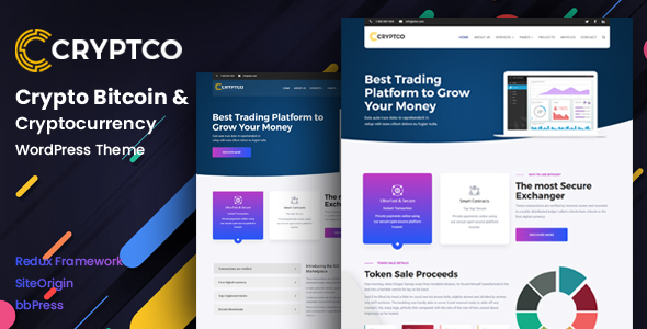 Cryptco-加密货币和Saas登录页WordPress主题
