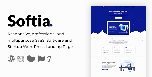 Softia–多用途技术WordPress登录页面主题