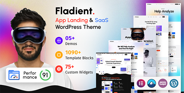 Fladient-应用程序和SaaS WordPress主题