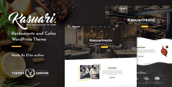Kasuari |餐厅和咖啡馆WordPress主题
