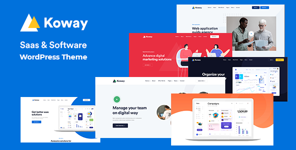 Koway-Saas登陆WordPress主题，用于Saas初创公司+RTL