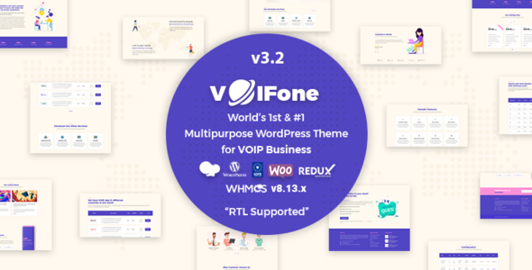 Voifone |多用途VOIP WordPress主题