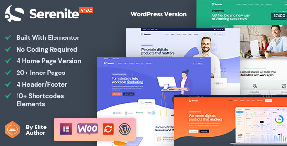 Serenite-启动和SaaS WordPress主题