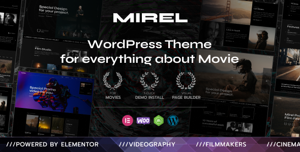 Mirel-电影工作室和电影制作人WordPress主题