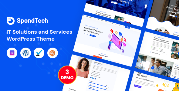 SpondTech-IT解决方案和服务WordPress主题