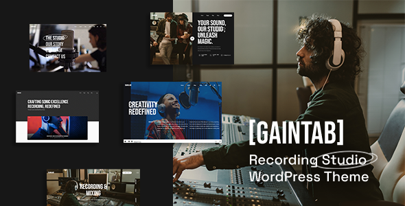 Gaintab-音乐录音室WordPress主题