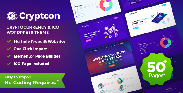 Cryptcon | ICO、NFT和加密WordPress主题
