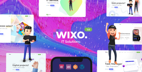 Wixo-应用程序和Saas，IT WordPress主题