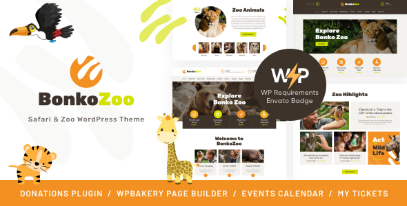 Bonko | Safari&Zoo WordPress主题