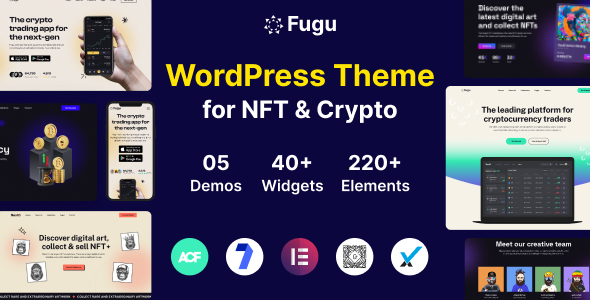 Fugu-NFT和加密WordPress主题