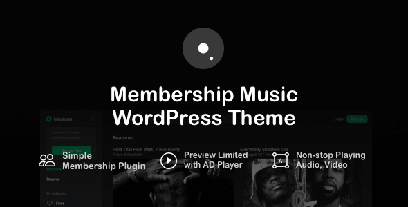 Musicon–WordPress会员音乐主题