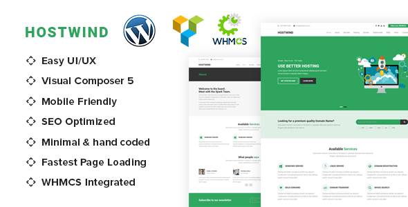 HostWind-用WHMCS托管WordPress主题