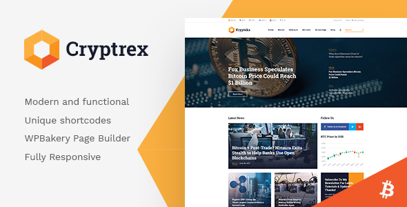 Cryptrex |加密货币和挖矿WordPress主题