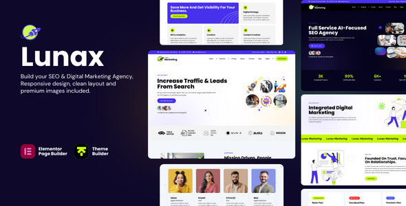 Lunax-数字营销机构和SEO WordPress主题