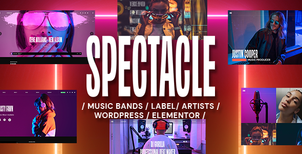 Spectacle-音乐WordPress主题