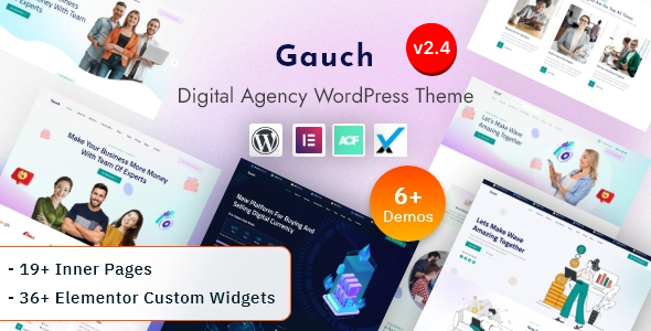 Gauch-IT服务和数字商务代理Elementor WordPress主题