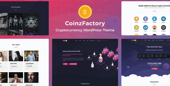 CoinzFactory-加密货币WordPress主题