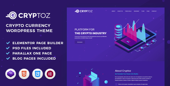 Cryptoz | ICO和加密WordPress主题
