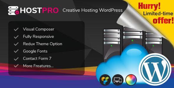 Hostpro-响应式主机WHMCS WordPress主题